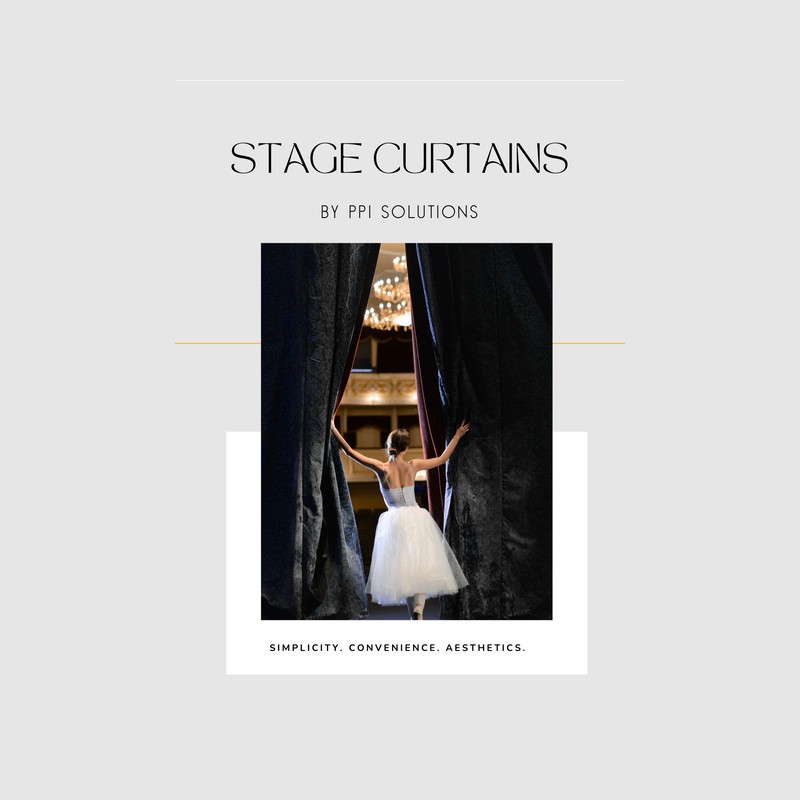 PPI Solutions stage curtain brochure cover